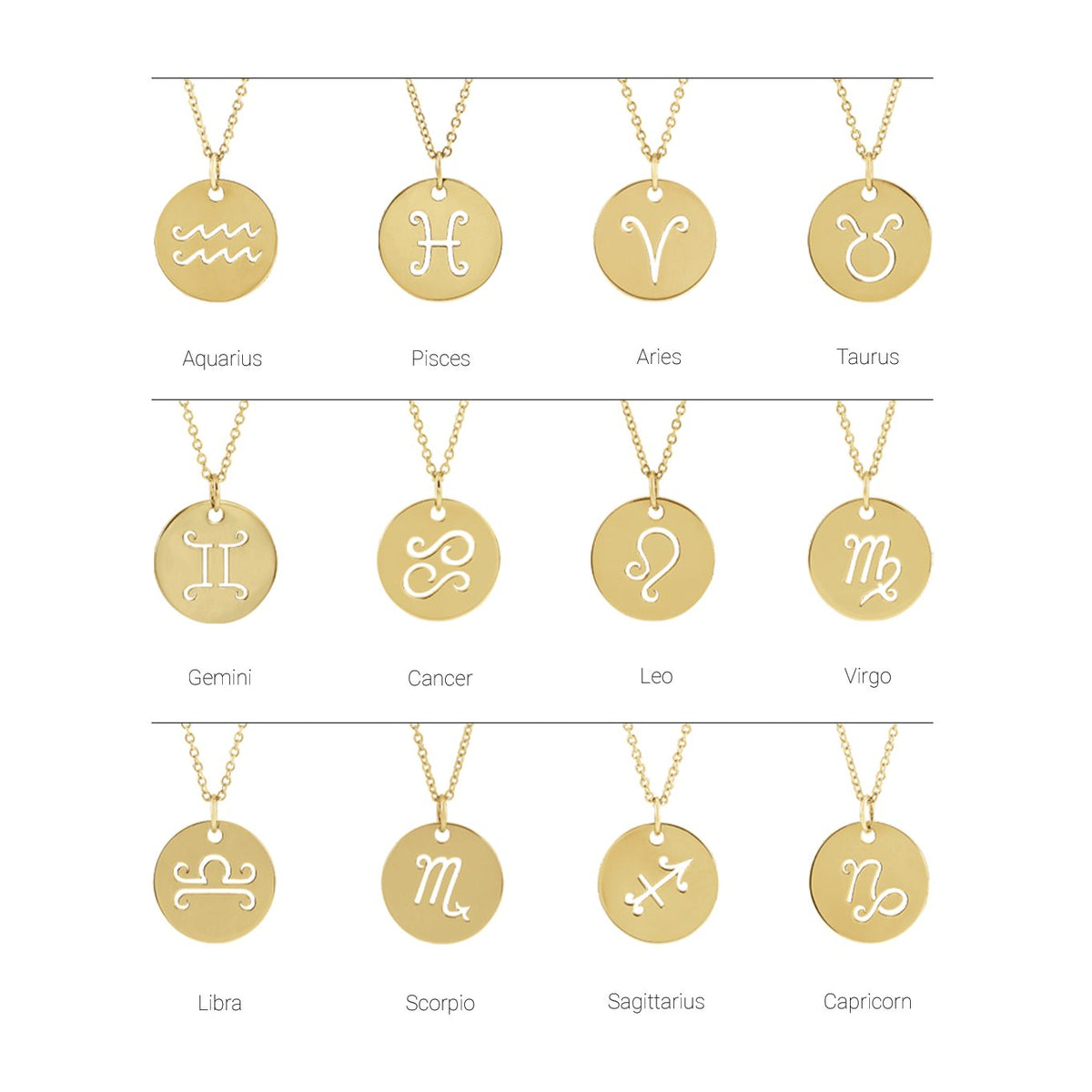 Sterling Silver 16.5 mm Pisces Zodiac Disc Charm/Pendant