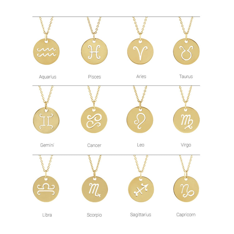 Sterling Silver 16.5 mm Pisces Zodiac Disc Charm/Pendant