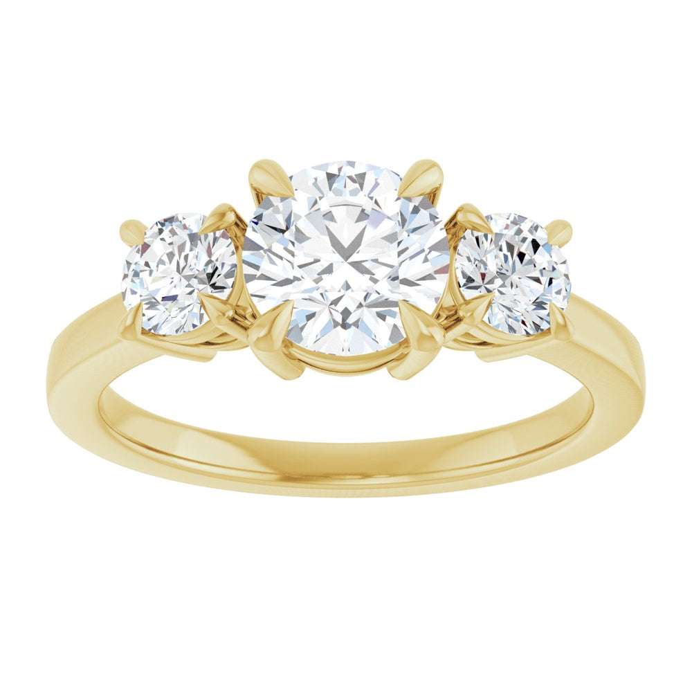 
                  
                    14K Yellow Round 1 ct Engagement Ring
                  
                