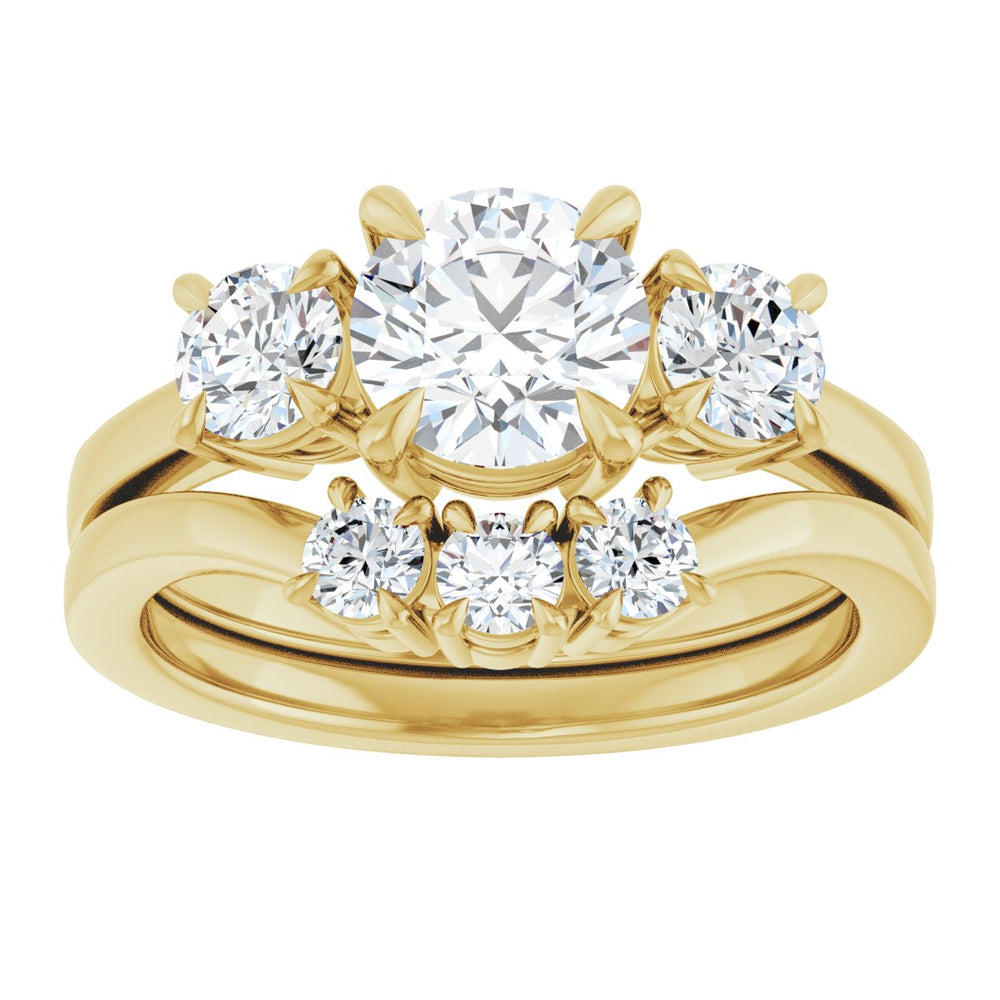 
                  
                    14K Yellow Round 1 ct Engagement Ring
                  
                