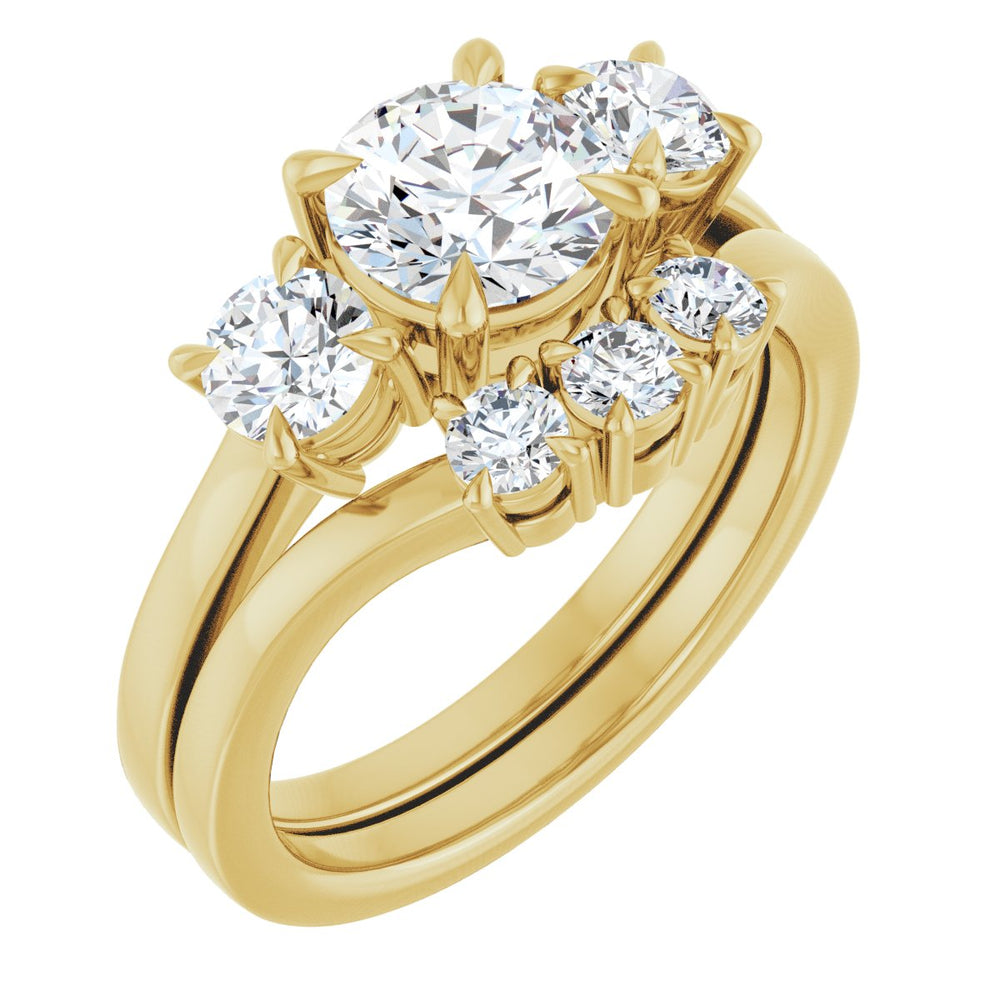 
                  
                    14K Yellow Round 1 ct Engagement Ring
                  
                