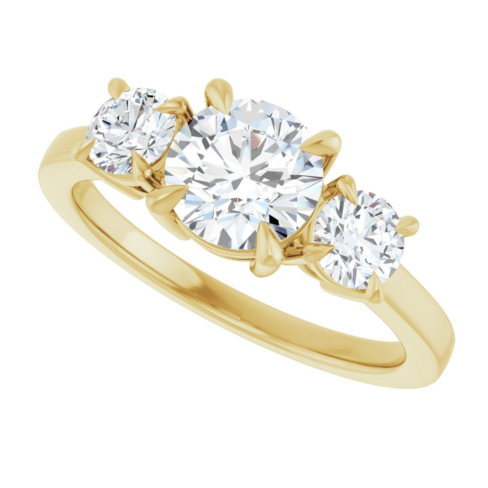 
                  
                    14K Yellow Round 1 ct Engagement Ring
                  
                