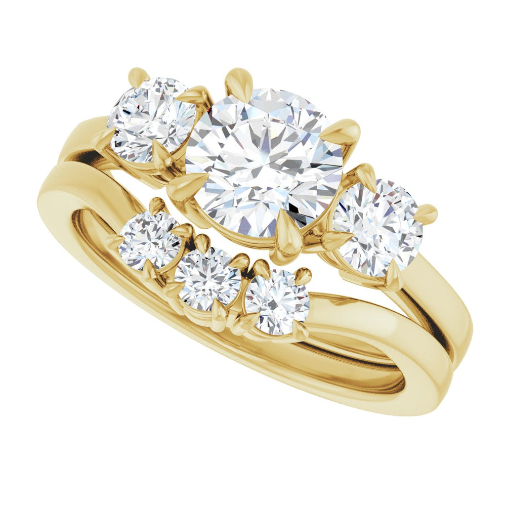 
                  
                    14K Yellow Round 1 ct Engagement Ring
                  
                