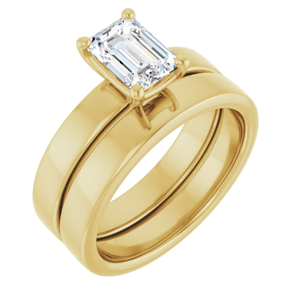 
                  
                    14K Yellow Emerald 1 ct Engagement Ring
                  
                