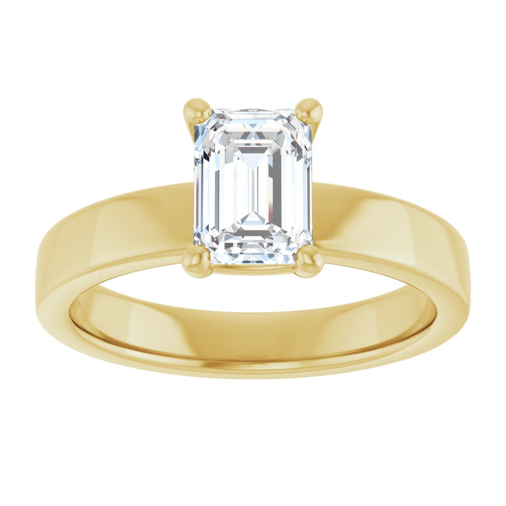 
                  
                    14K Yellow Emerald 1 ct Engagement Ring
                  
                