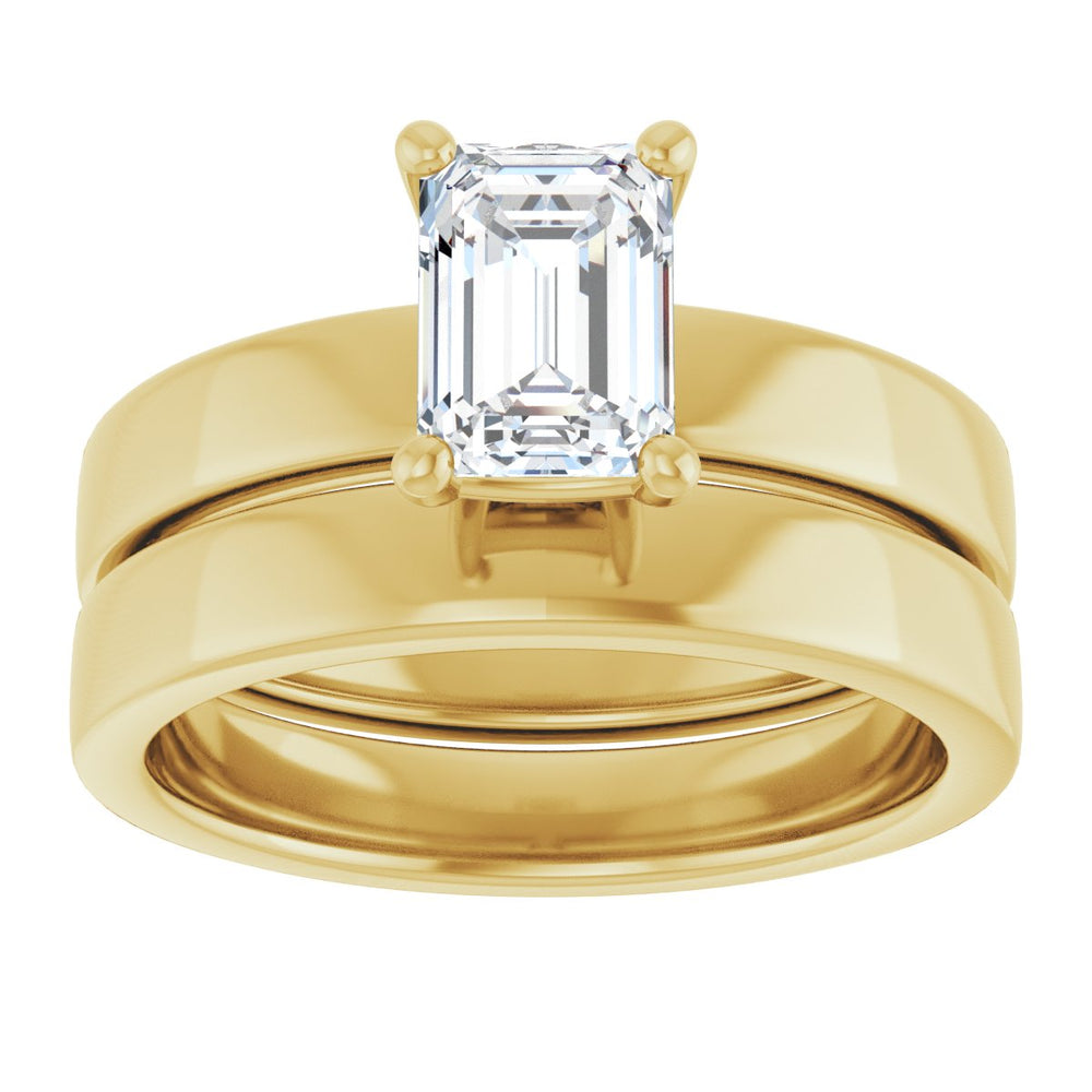 
                  
                    14K Yellow Emerald 1 ct Engagement Ring
                  
                