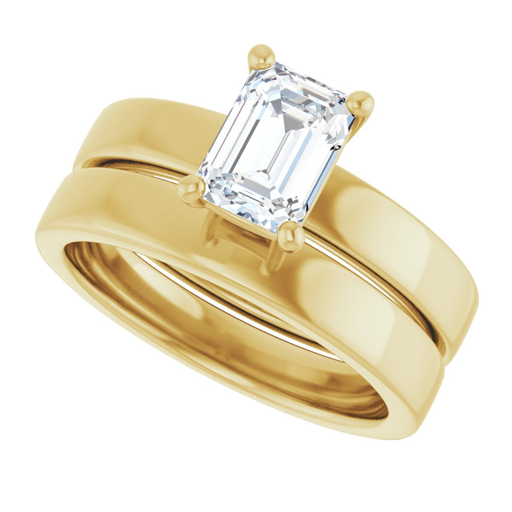 
                  
                    14K Yellow Emerald 1 ct Engagement Ring
                  
                