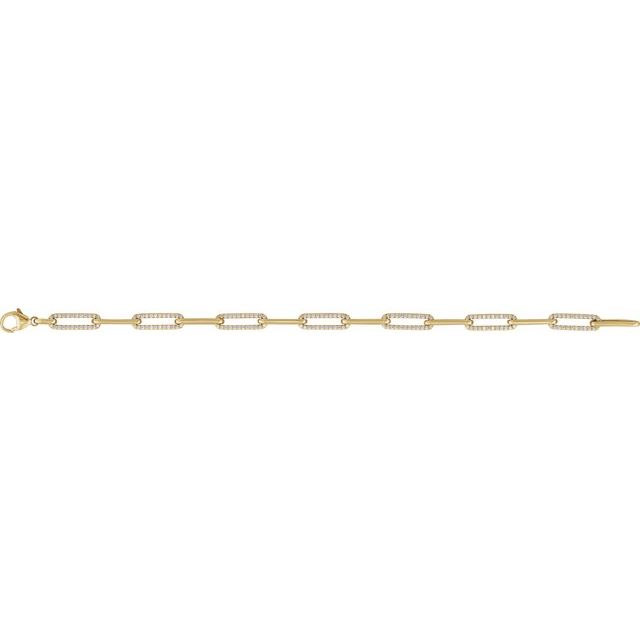 
                  
                    14K Yellow 1 CTW Lab-Grown Diamond Link 7" Bracelet
                  
                