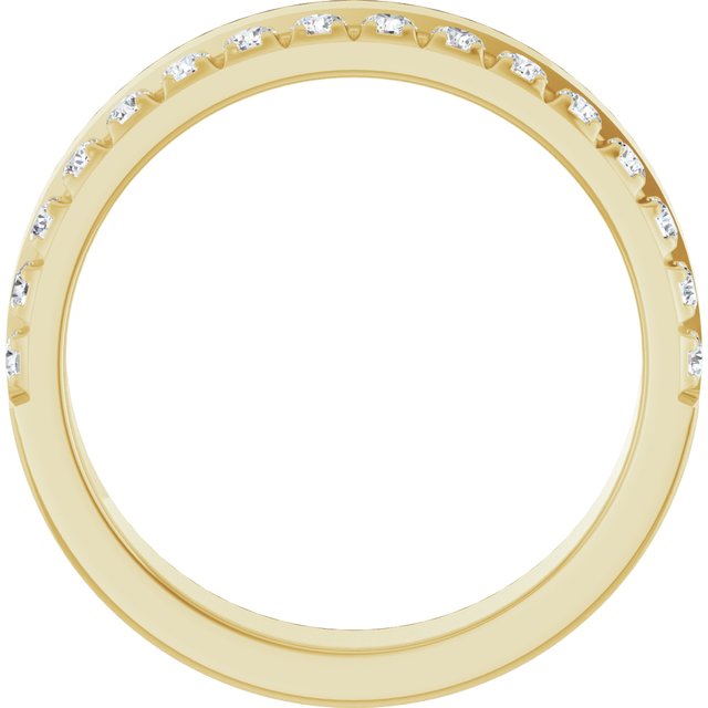 Approx. 1/3 CTW Lab-Grown Diamond Anniversary Band in 14K Yellow Gold, view 2