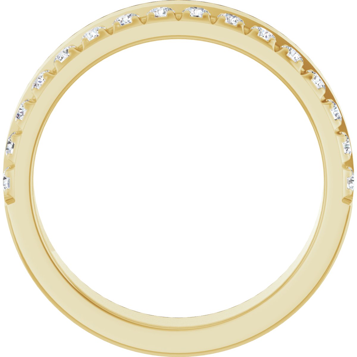 Approx. 1/3 CTW Lab-Grown Diamond Anniversary Band in 14K Yellow Gold, view 2