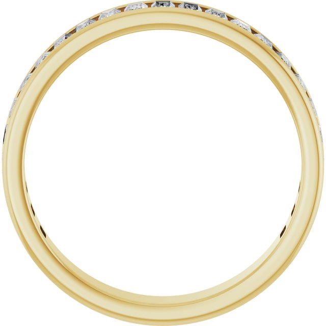 
                  
                    14K Yellow 9/10 CTW Lab-Grown Diamond Anniversary Band Size 7
                  
                