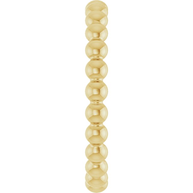 
                  
                    14K Yellow Beaded Stackable Ring
                  
                