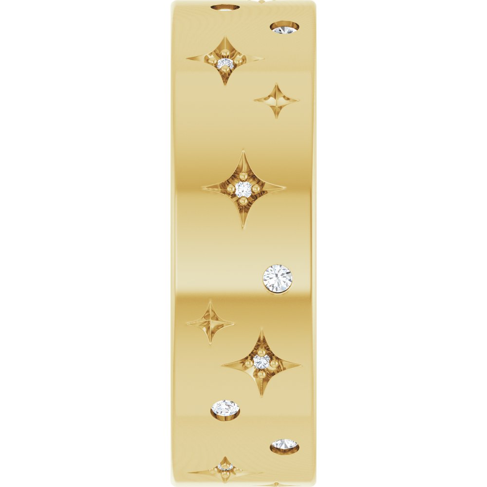 
                  
                    14K Yellow 1/8 CTW Natural Diamond Star Band
                  
                