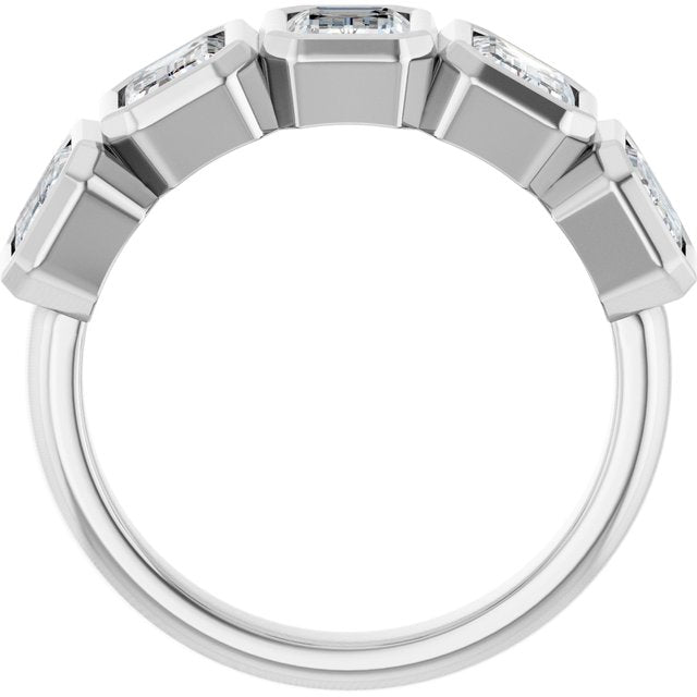 10K White 2 1/2 CTW Lab-Grown Diamond Anniversary Band