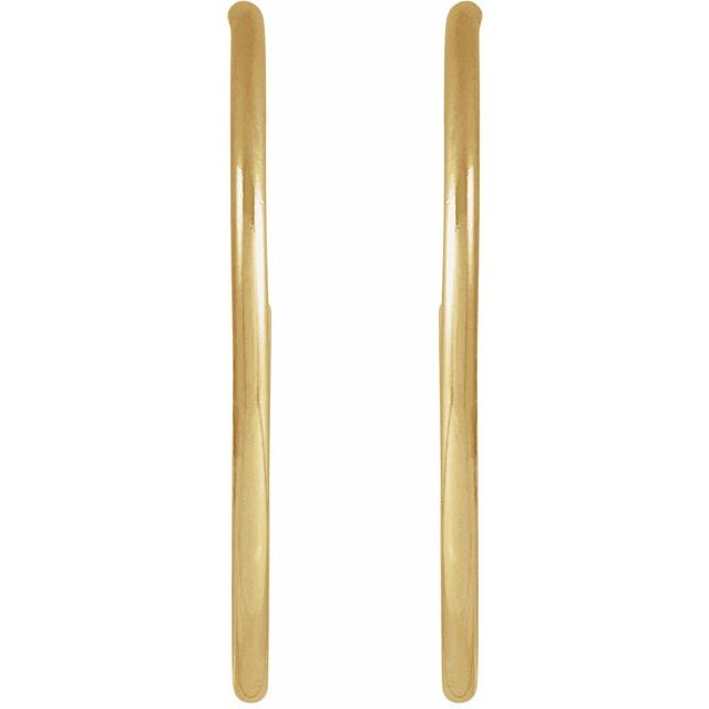 14K Yellow Gold-Filled 25 mm Hoop Earrings