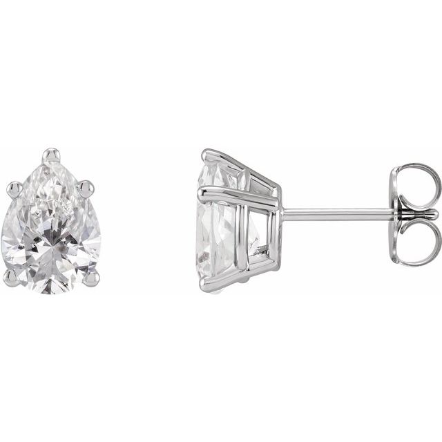 14K White Gold 2 CTW Lab-Grown Diamond Stud Earrings