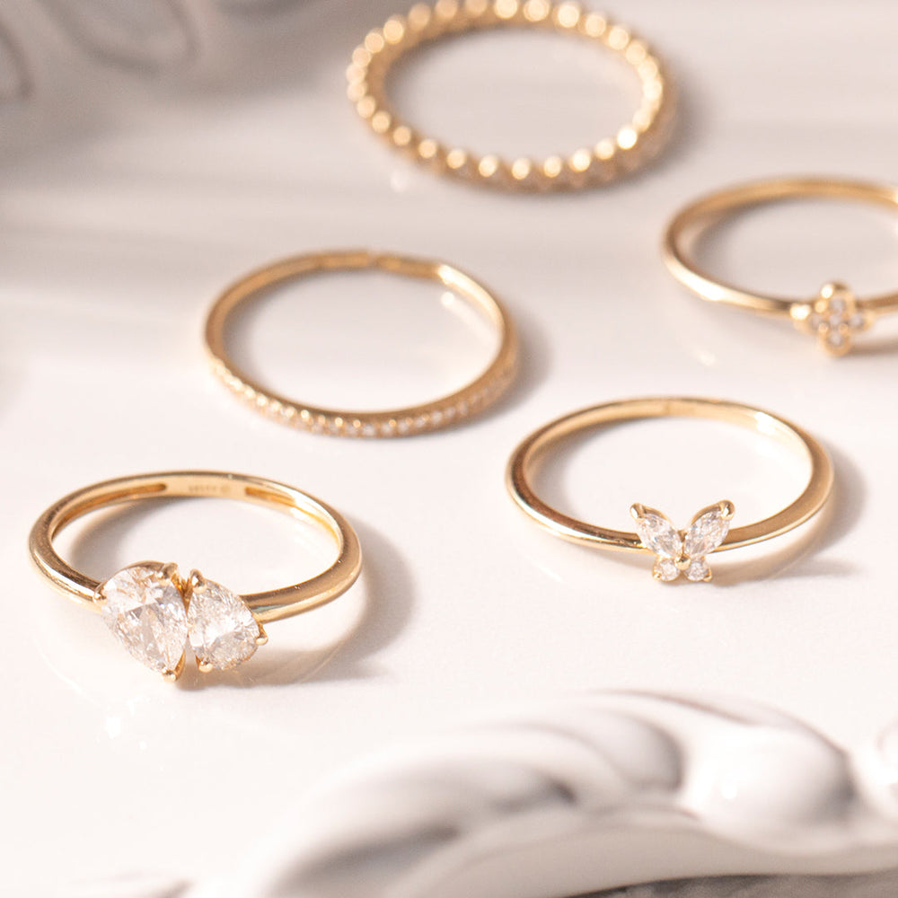 
                  
                    ZORINA | Marquise Lab Grown Diamond Butterfly Ring
                  
                
