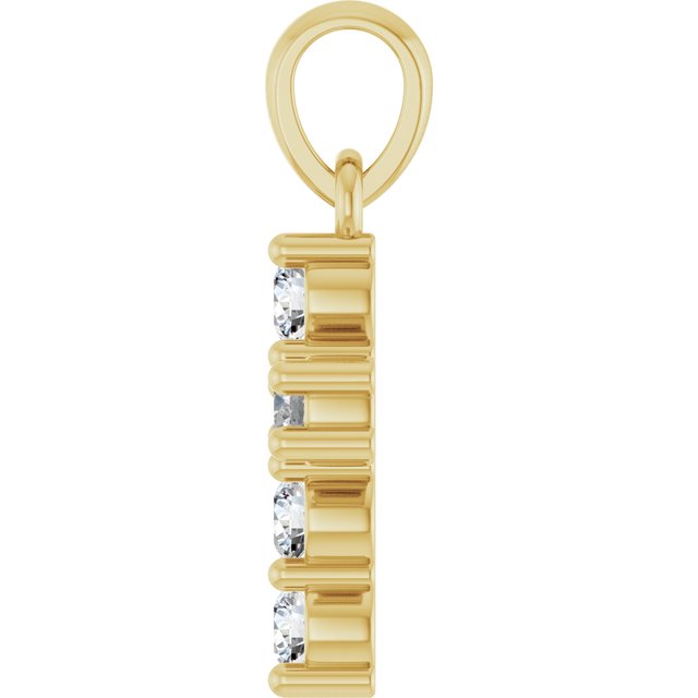 
                  
                    14K Yellow 1/4 CTW Lab-Grown Diamond Cross Pendant
                  
                