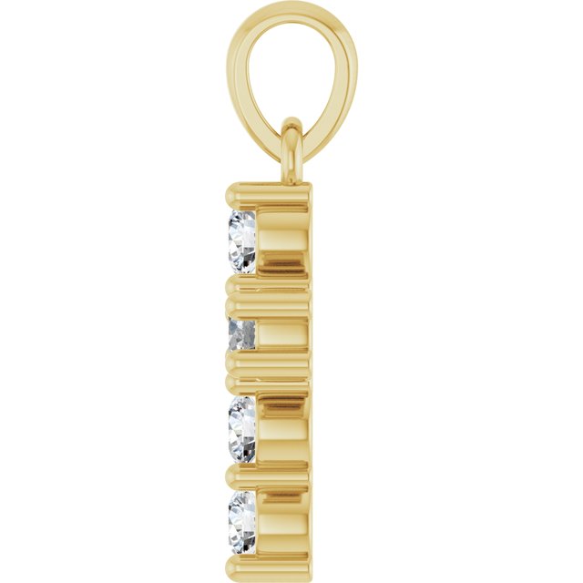 
                  
                    14K Yellow 1/3 CTW Lab-Grown Diamond Cross Pendant
                  
                