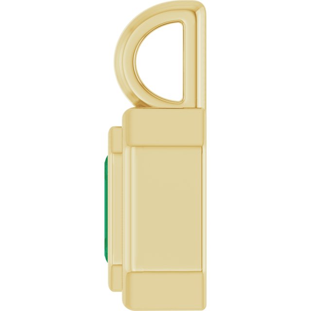 
                  
                    14K Yellow Lab-Grown Emerald Pendant
                  
                