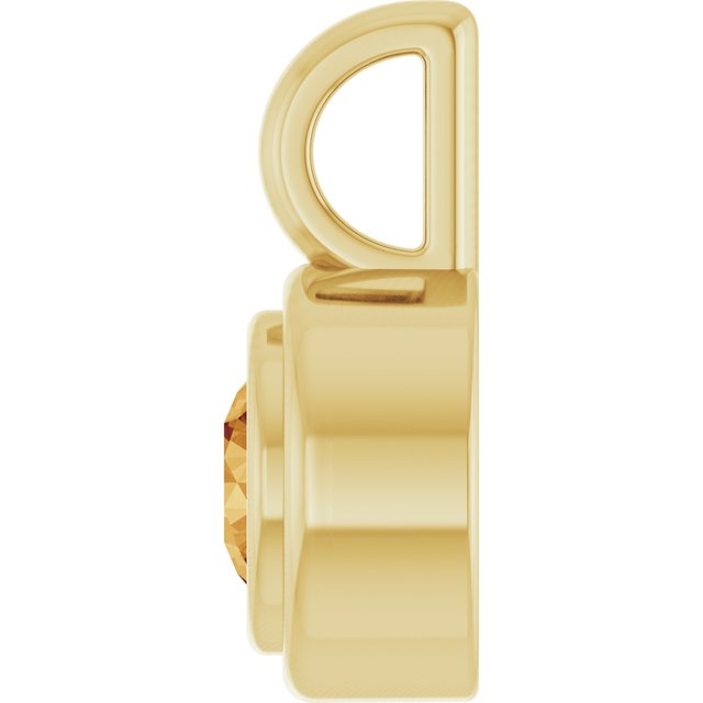 
                  
                    14K Yellow Natural Citrine Pendant
                  
                