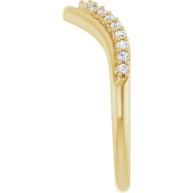 
                  
                    14K Yellow 1/5 CTW Natural Diamond Contour Band
                  
                
