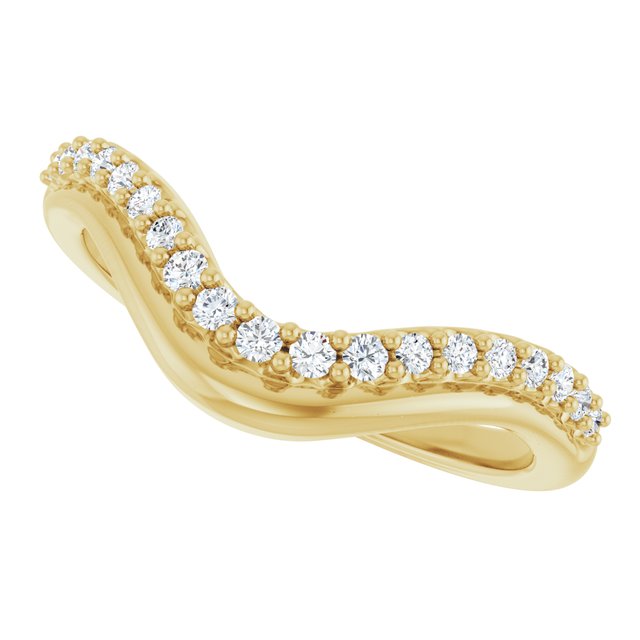 
                  
                    14K Yellow 1/5 CTW Natural Diamond Contour Band
                  
                