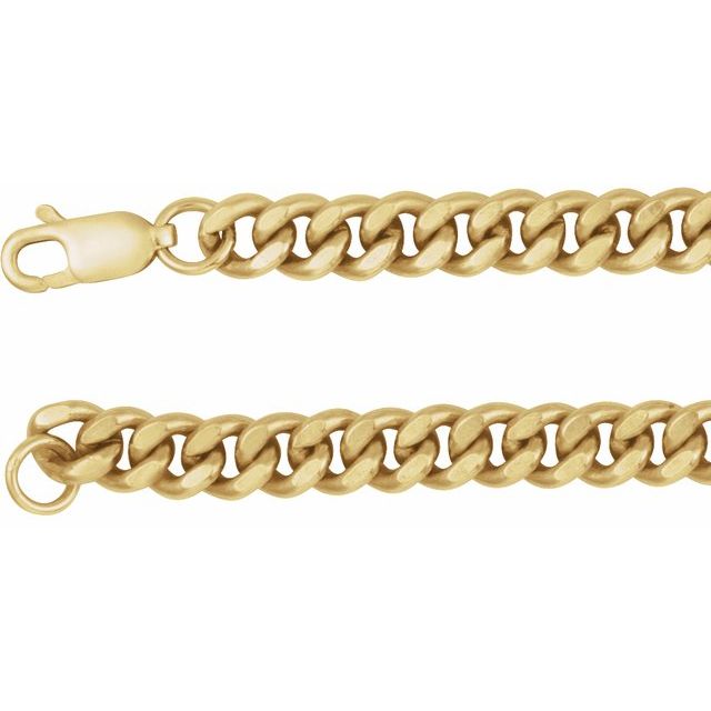 14K Yellow Gold-Filled 4.8 mm Curb 18" Chain