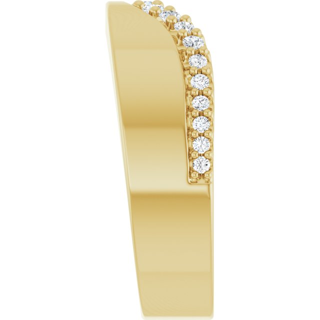 
                  
                    14K Yellow 1/4 CTW Natural Diamond Contour Band
                  
                
