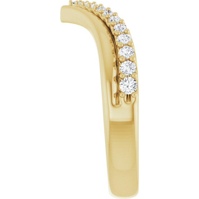 
                  
                    14K Yellow 1/4 CTW Natural Diamond Contour Band
                  
                