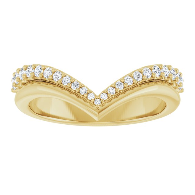 
                  
                    14K Yellow 1/4 CTW Natural Diamond Contour Band
                  
                