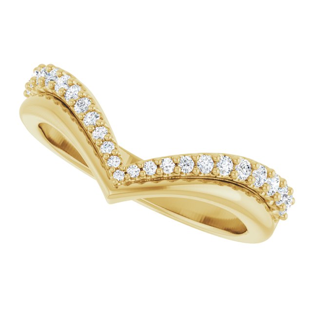 
                  
                    14K Yellow 1/4 CTW Natural Diamond Contour Band
                  
                