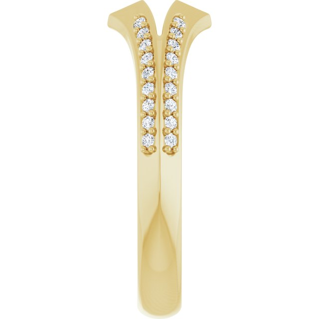 
                  
                    14K Yellow 1/6 CTW Natural Diamond Split Open Shank
                  
                