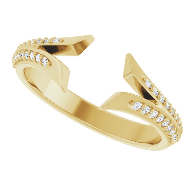 
                  
                    14K Yellow 1/6 CTW Natural Diamond Split Open Shank
                  
                