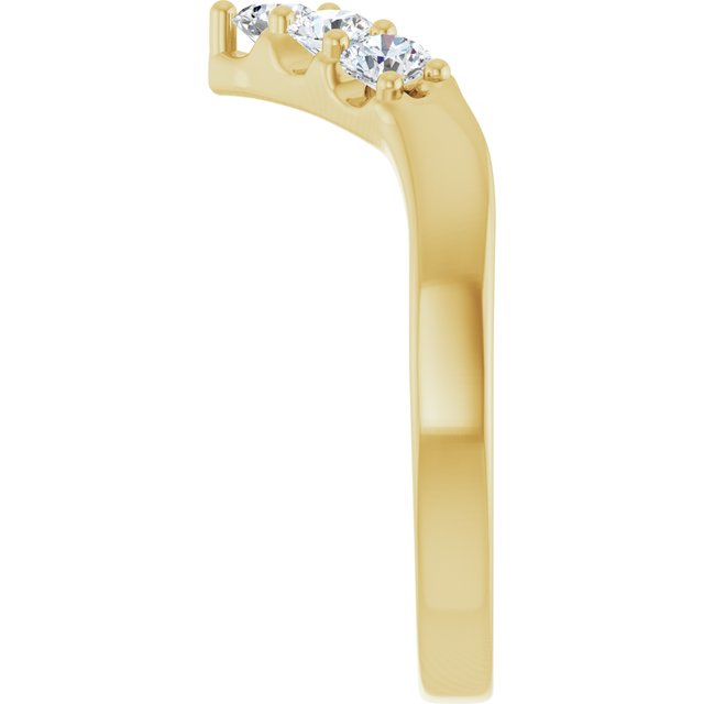 
                  
                    14K Yellow 1/2 CTW Natural Diamond Contour Band
                  
                