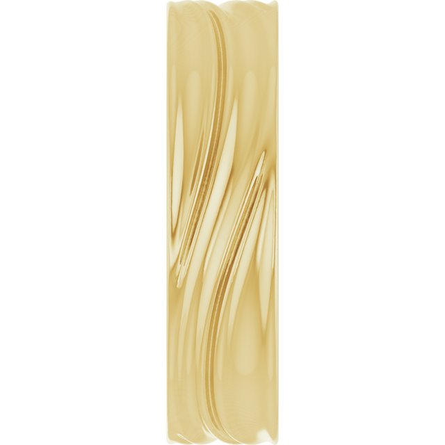 
                  
                    14K Yellow 6 mm Textured Band Size 10
                  
                