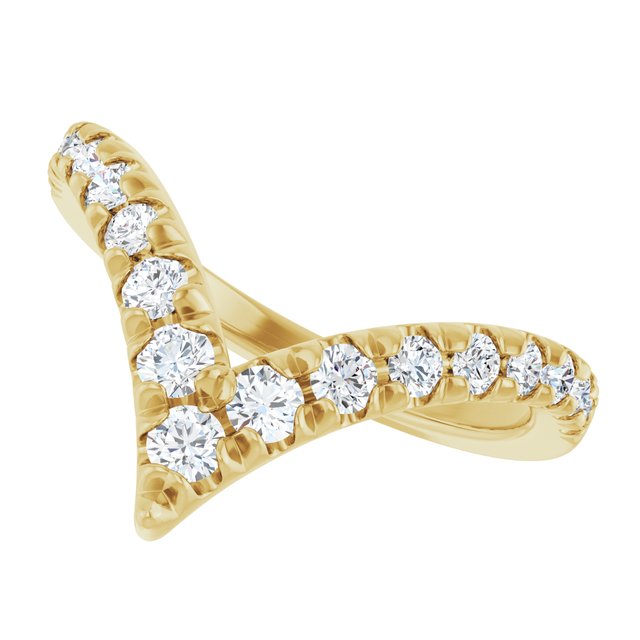 
                  
                    14K Yellow 1/2 CTW Natural Diamond Contour Band
                  
                
