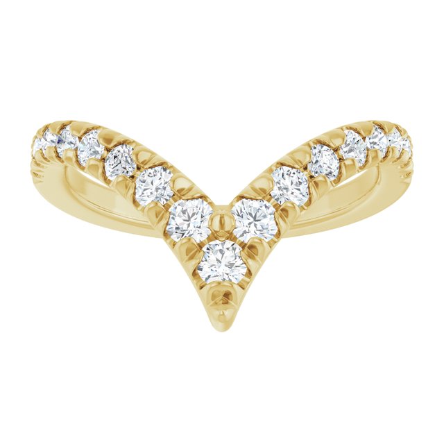 
                  
                    14K Yellow 1/2 CTW Natural Diamond Contour Band
                  
                