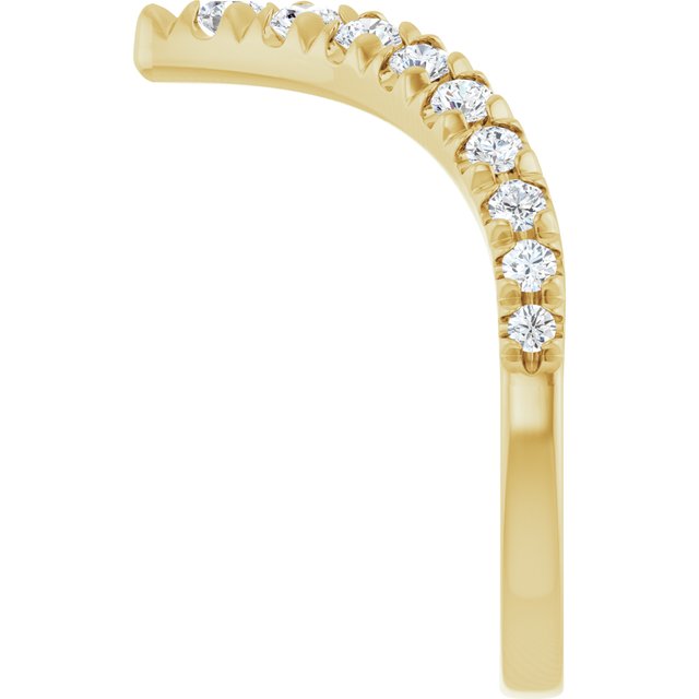 
                  
                    14K Yellow 1/2 CTW Natural Diamond Contour Band
                  
                
