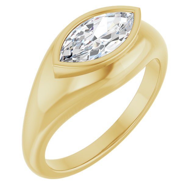 14K Yellow 10x5 mm Marquise Ring Mounting