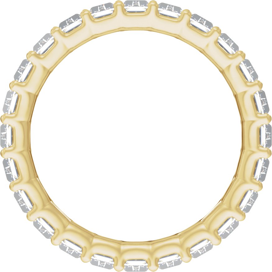 14K Yellow Gold 4 3/4 CTW Lab-Grown Diamond Low Profile Eternity Band — view 2