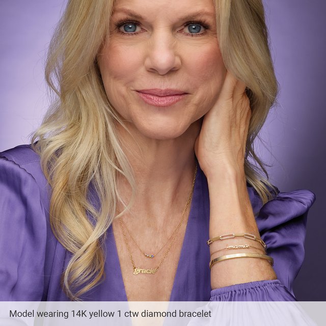 
                  
                    14K Yellow 1 CTW Lab-Grown Diamond Link 7" Bracelet
                  
                