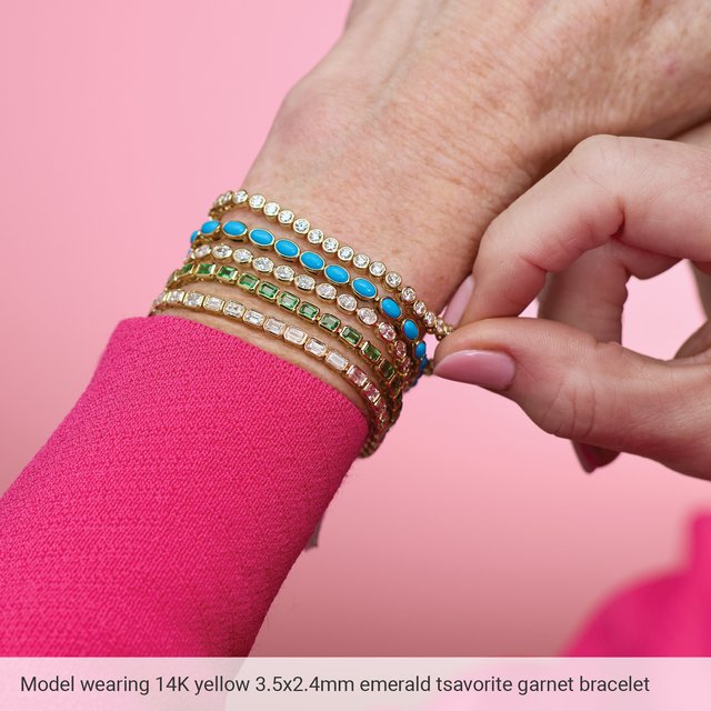 
                  
                    14K Yellow Lab-Grown Ruby Line 7" Bracelet
                  
                