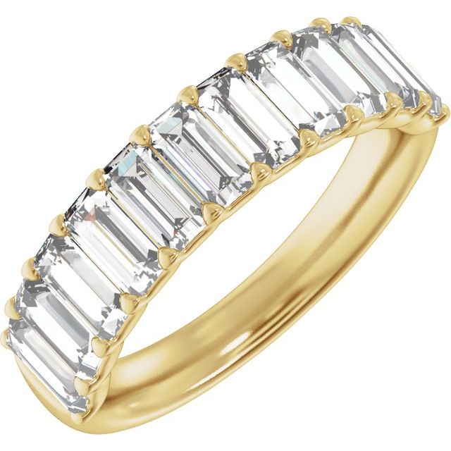 14K Yellow 2 1/4 CTW Lab-Grown Diamond Anniversary Band