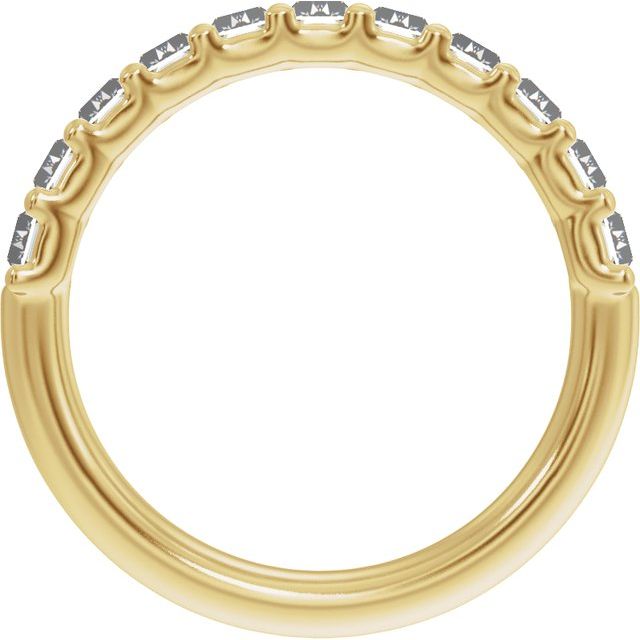 14K Yellow 2 1/4 CTW Lab-Grown Diamond Anniversary Band