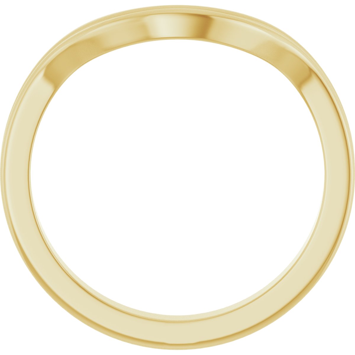 2.5 mm Contour Band in 14K Yellow Gold — view 2