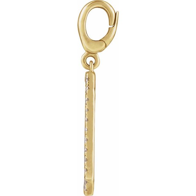 
                  
                    14K Yellow Engravable 1/6 CTW Natural Diamond Dog Tag Charm/Pendant
                  
                