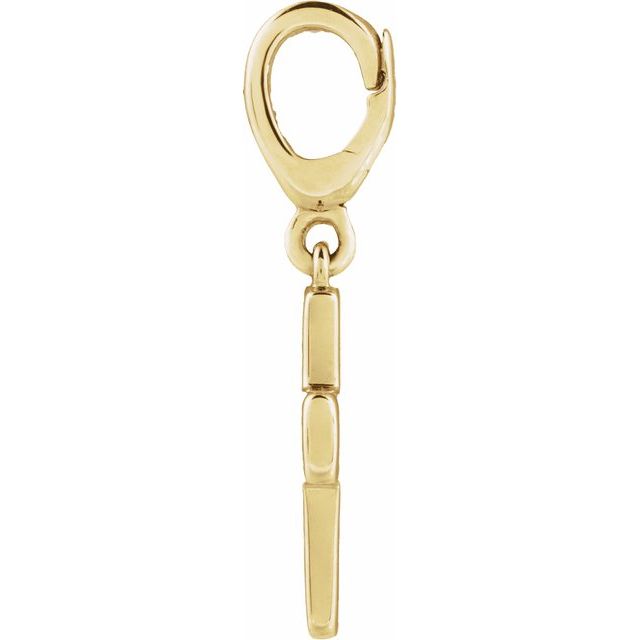 14K Yellow Cross Charm/Pendant