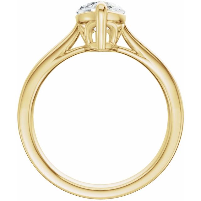 14K Yellow 10x5 mm Marquise Engagement Ring Mounting