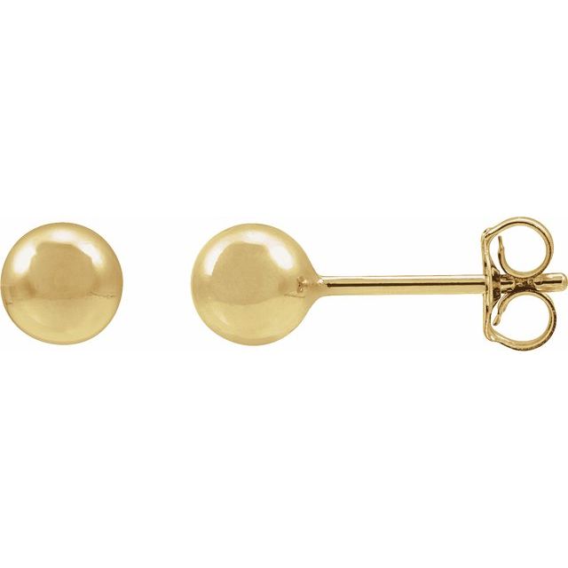 14K Yellow Gold-Filled 5 mm Ball Stud Earring